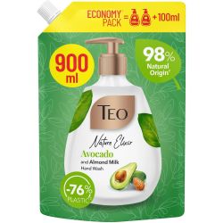 Teo Nature Elixir течен сапун авокадо и бадемово масло, пауч (900 мл)