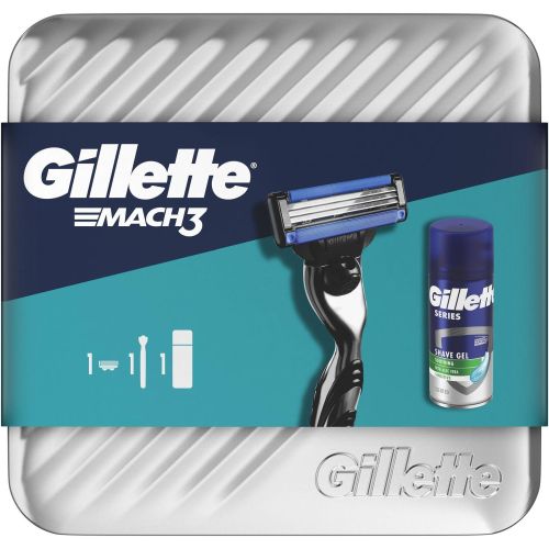 Gillette Mach3 комплект самобръсначка с 1 ножче, гел за бръснене 75 мл (1 бр.)