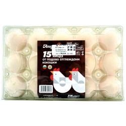 Ангелов яйца от подово отглеждани кокошки, размер M (15 бр.)