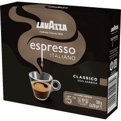 Lavazza Café Moulu L'Espresso Italiano мляно кафе, 2 бр. x 250 г, (500 г)