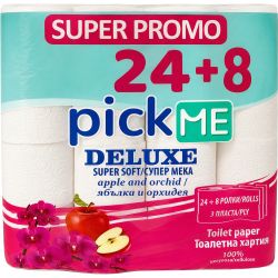 Pick Me трипластова тоалетна хартия ябълка и орхидея (30 бр.)