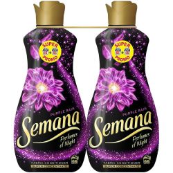 Semana Perfumes of Night Purple Rain омекотител, 2 бр. х 1.65 л, 132 пранета (3.3 л)