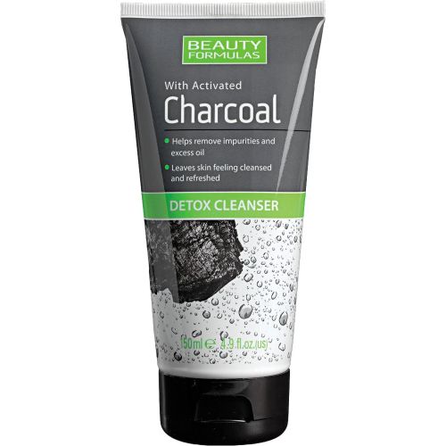 Beauty Formulas Charcoal измиващ детокс гел за лице с активен въглен (150 мл)