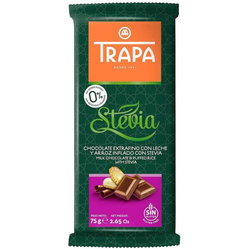 Trapa Stevia хрупкав шоколад със стевия (75 г)