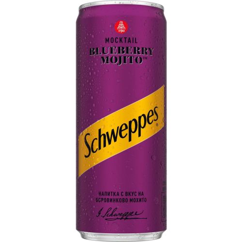 Schweppes Blueberry Mojito койтел (250 мл)
