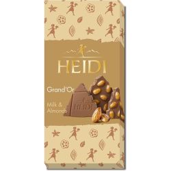 Heidi Grand'Or млечен шоколад с цял бадем (100 г)