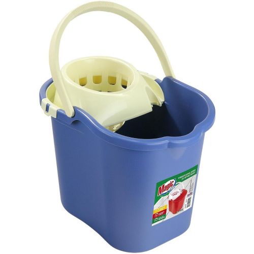 Magic Clean овална кофа с цедка, синя, 16 л, 39.5 х 26.5 x 29 х см (1 бр.)