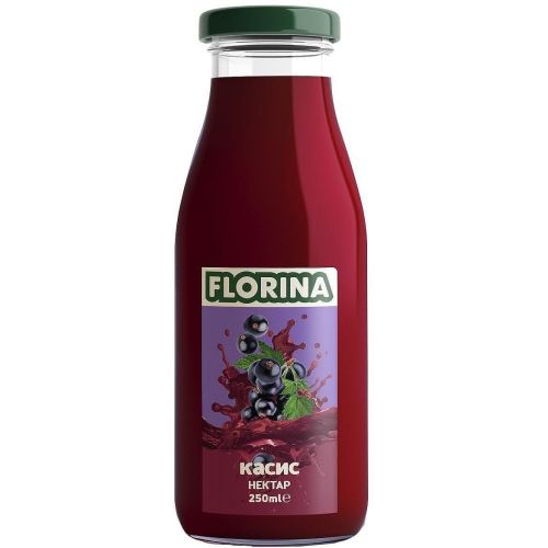 Florina сок касис, стъкло (250 мл)