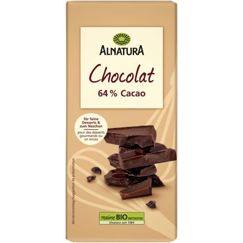 Alnatura био тъмен шоколад 64% какао (150 г)
