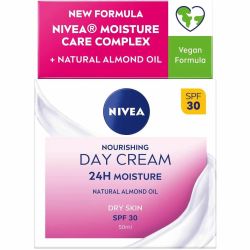 Nivea хидратиращ дневен крем с бадемово масло SPF30 (50 мл)