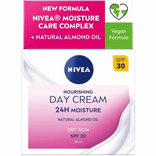 Nivea хидратиращ дневен крем с бадемово масло SPF30 (50 мл)