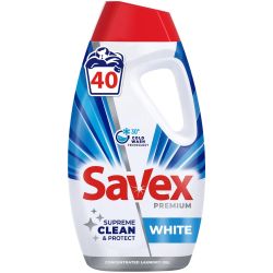 Savex 2in1 White течен препарат за пране, 40 пранета (1.8 л)