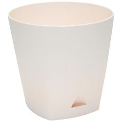 Urban саксия с подложка Ф: 11 см, Н: 10 см, бежова (1 бр.)