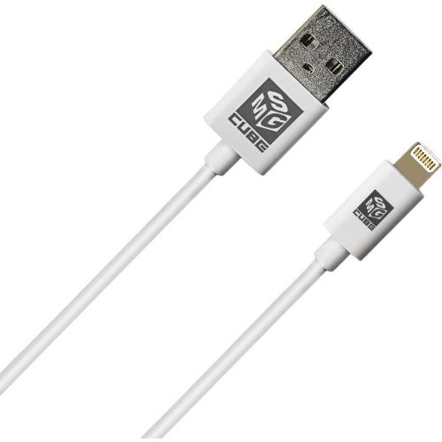 MSG Cube кабел Apple iPhone 5-8/X, бял, 1.5 м (1 бр.)