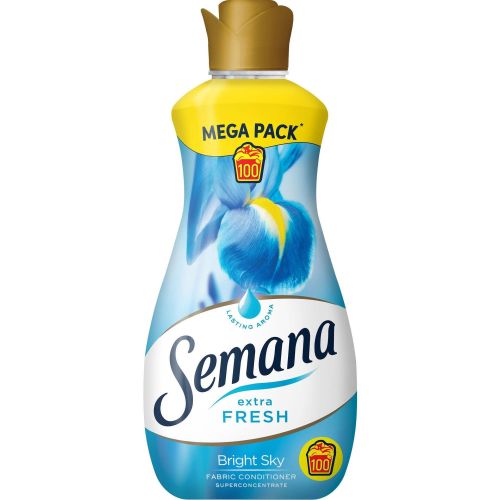 Semana Extra Fresh Bright Sky омекотител, 100 пранета (2 л)