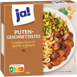 Ja! ястие от пуешко месо със сос и зеленчуци (480 г)