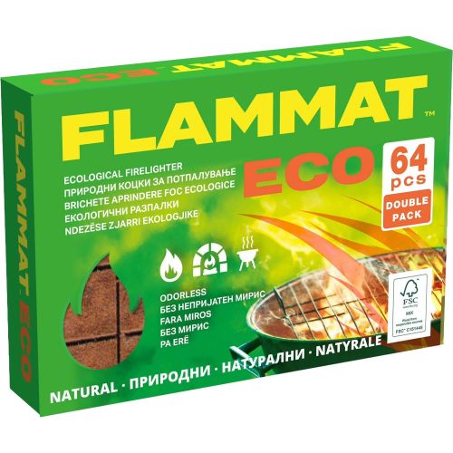 Flammat Ecological Firelighter екологични подпалки (64 бр.)