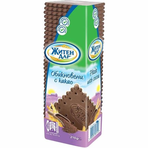 Житен дар обикновени бисквити с какао (210 г)