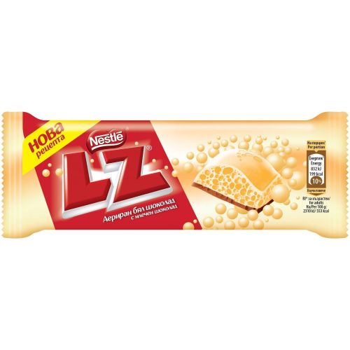 Nestle LZ аериран бял шоколад (36 г)