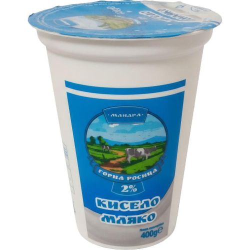 Мандра Горна Росица кисело мляко 2% (400 г)