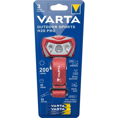 Varta Outdoor Sports H20 Pro челник, 3хAAA (1 бр.)