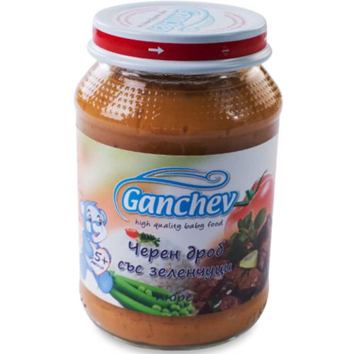 Ганчев пюре от черен дроб със зеленчуци (190 г)