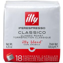 Illy Iperespresso Classico кафе на дози, 18 бр. (120.6 г)