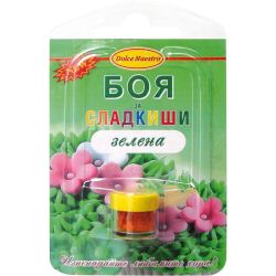 Dolce Maestro зелена боя за сладкиши (4 г)