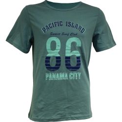 Yanev Sport Fashion мъжка тениска с щампа, Panama City, зелена (1 бр.)