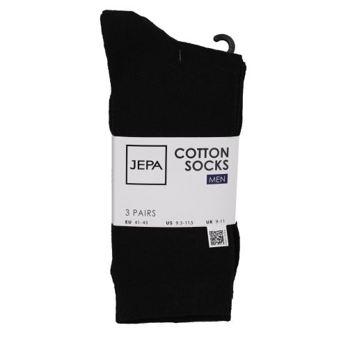 Jepa мъжки чорапи черно, 41 - 45 номер (3 бр.)