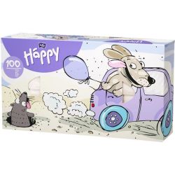 TZMO Bella салфетки, кутия, различни разцветки (100 бр.)