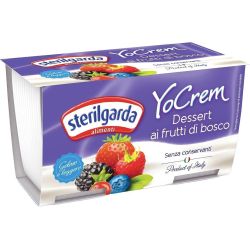 Sterilgarda YoCream млечен десерт горски плод, 2 бр. х 100 г, 200 г (64 бр.)