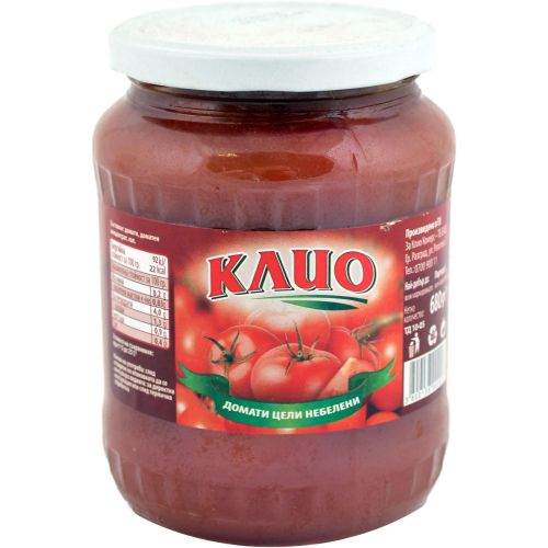 Клио цели небелени домати (680 г)