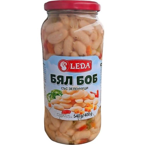Leda бял боб със зеленчуци (540 г)