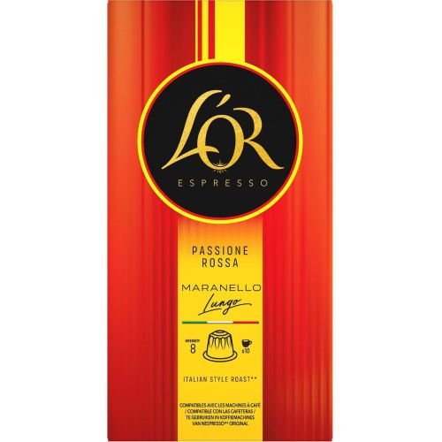 L'OR Lungo Maranello кафе капсули съвместими с Nespresso, 52 г (10 бр.)