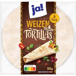 JA! пшенични тортили, 6 бр. (372 г)