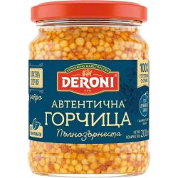 Deroni автентична горчица, пълнозърнеста (200 г)