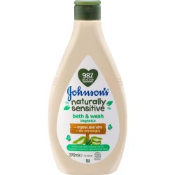 Johnson's Naturally Sensitive детски шампоан за коса и тяло (395 мл)
