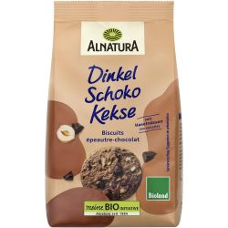 Alnatura био шоколадови бисквити с пълнозърнеста спелта и лешници (150 г)