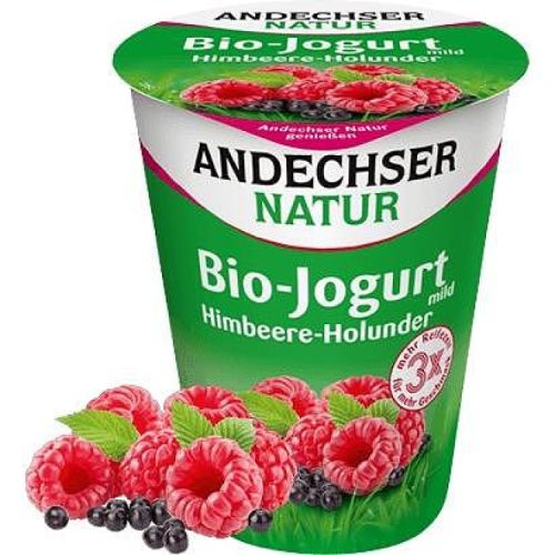 Andechser Natur био йогурт малини и бъз 3.7% (400 г)