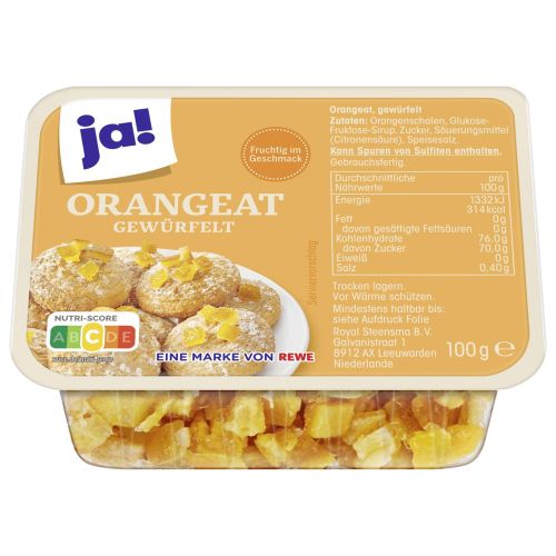 Ja! портокалови захаросани кори (100 г)