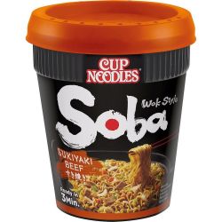 Nissin Soba Sukiyaki Beef нудъли с говеждо, купа (89 г)