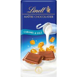 Lindt Maître Chocolatier млечен школад с карамел и сол (100 г)