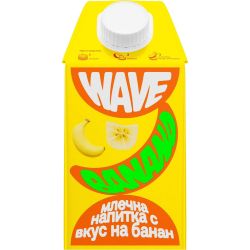 Wave млечна напитка с вкус на банан UHT (500 мл)