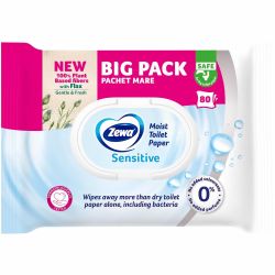 Zewa Sensitive влажна тоалетна хартия, 80 къса (1 бр.)