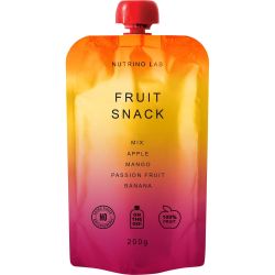Nutrino Lab Fruit Snack плодово пюре микс от ябълка, манго, маракуя и банан (200 г)