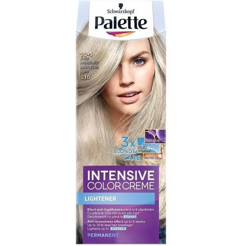 Palette Intensive Color Cream крем боя за коса мразовито сребърно русо Frosty Silver Blond, C10 / 10-1 (1 бр.)