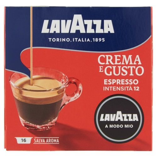 Lavazza Espresso Crema e Gusto кафе капсули съвместими с A Modo Mio (16 бр.)