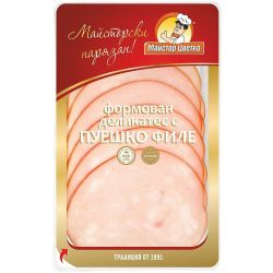 Майстор Цветко деликатес с пуешко филе, слайс (100 г)