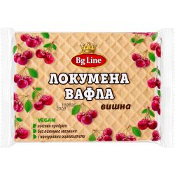 Bg Line локумена вафла вишна, 10 бр. (200 г)